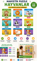 Eğitici Manyetik Puzzle Seti Araçlar