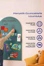 Manyetik Duvar Panosu – Lagün | 60x95 cm