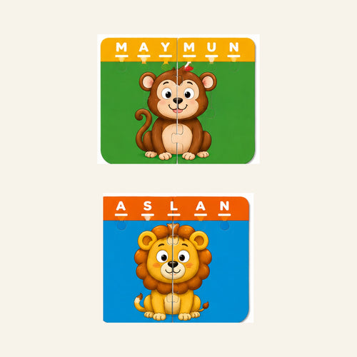 Eğitici Manyetik Puzzle Seti Araçlar