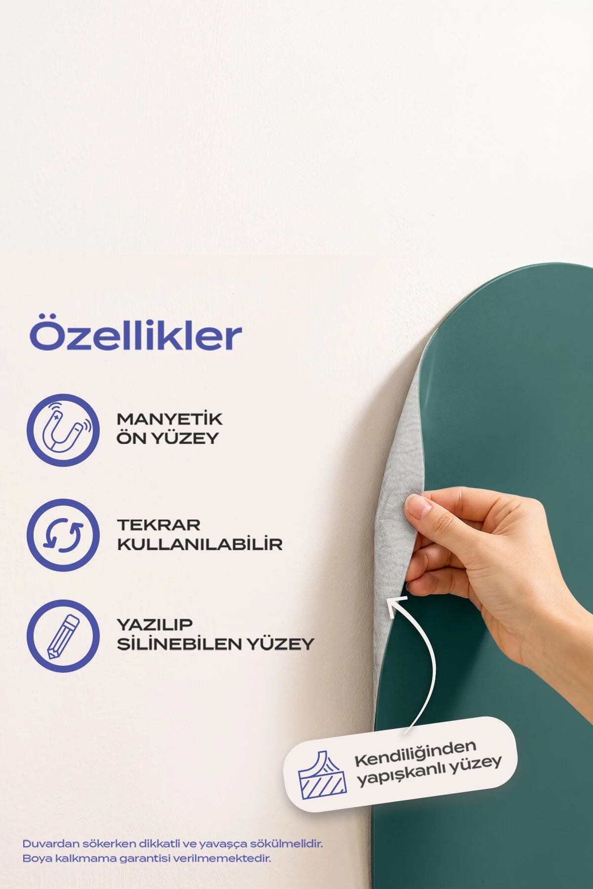 Manyetik Duvar Panosu – Lagün | 60x95 cm