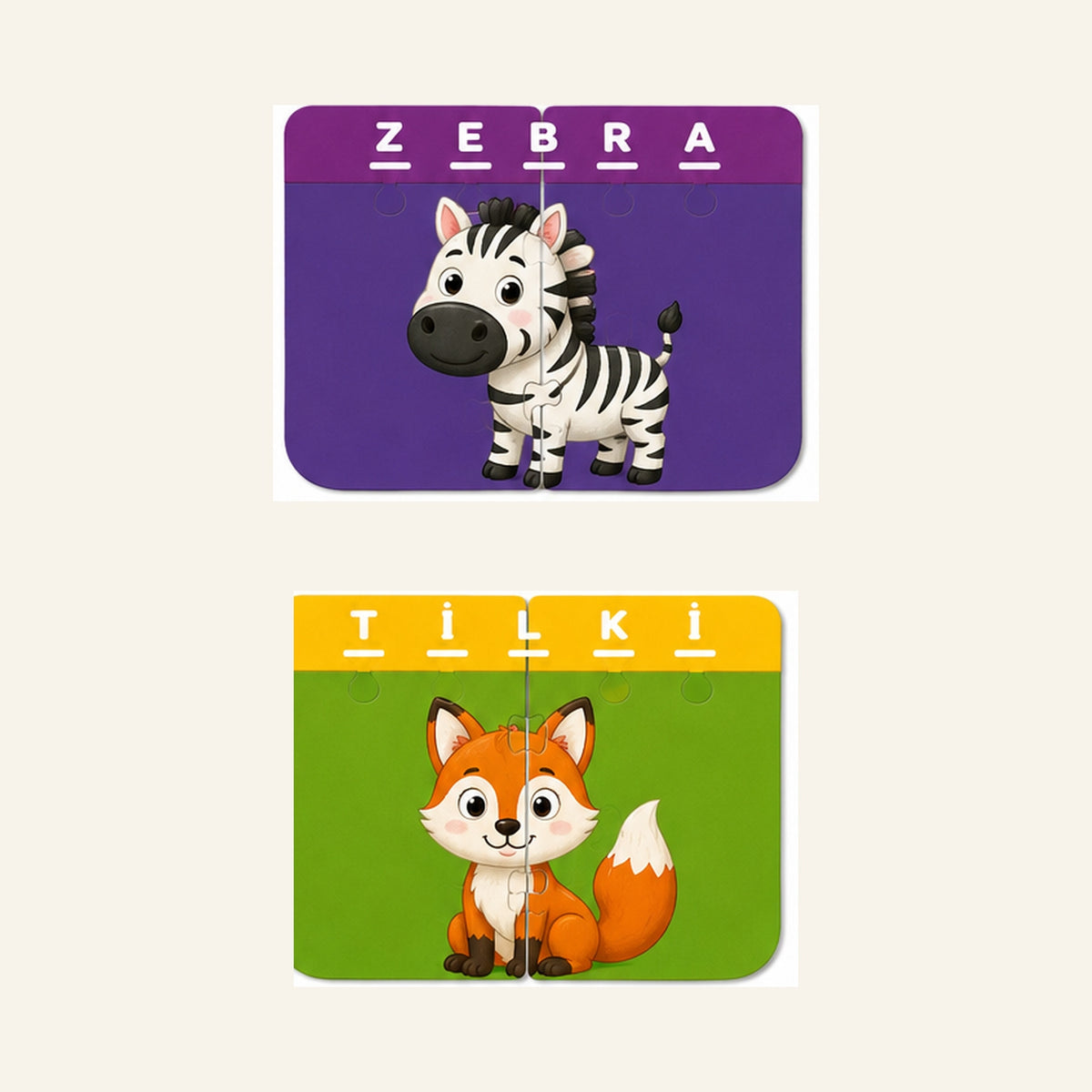 Eğitici Manyetik Puzzle Seti Araçlar