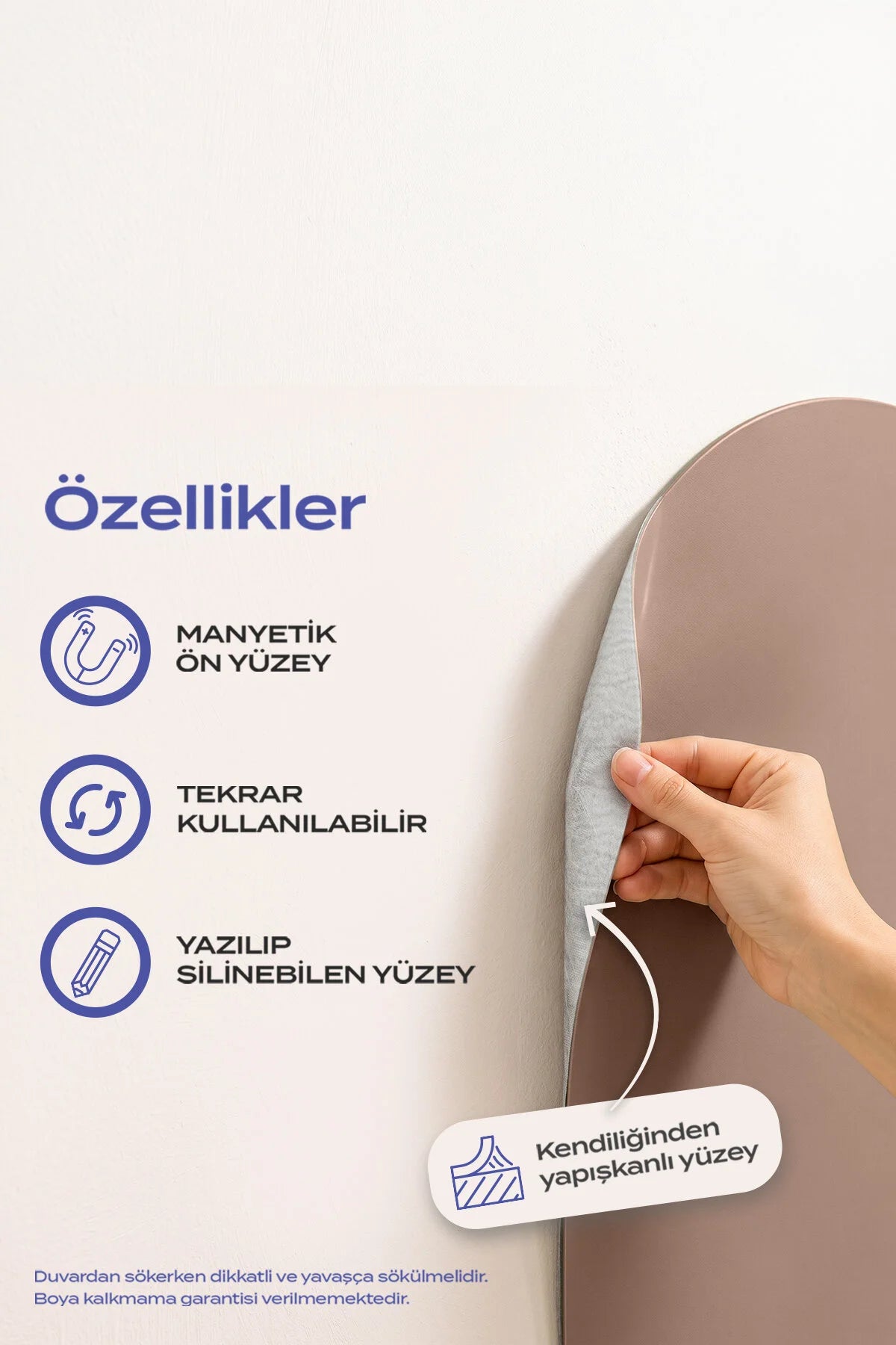 Manyetik Duvar Panosu – Toprak | 60x95 cm