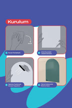 Manyetik Duvar Panosu – Lagün | 60x95 cm